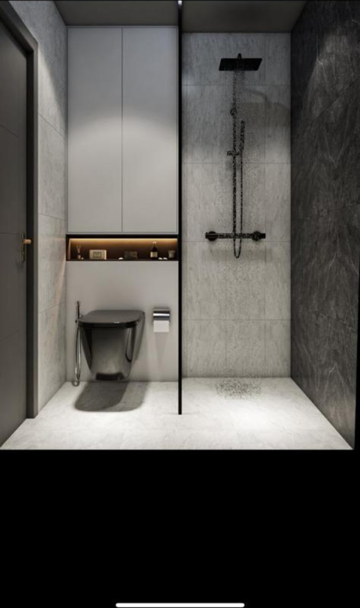 Modern bathroom interior