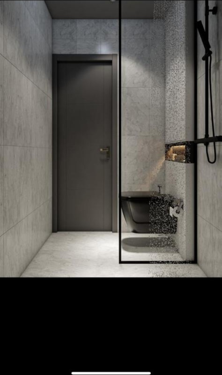 Modern bathroom tile and shower