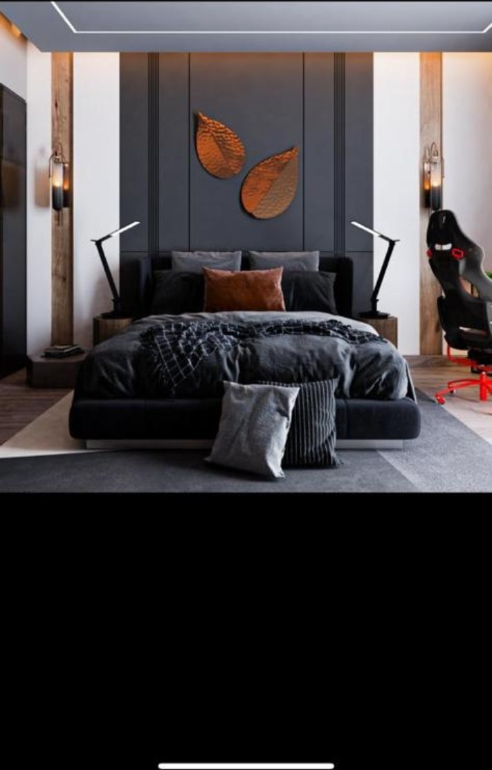 Modern bedroom interior