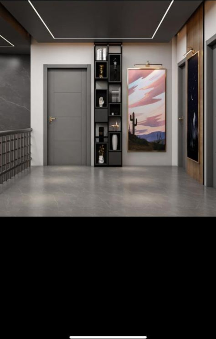 Modern hallway interior