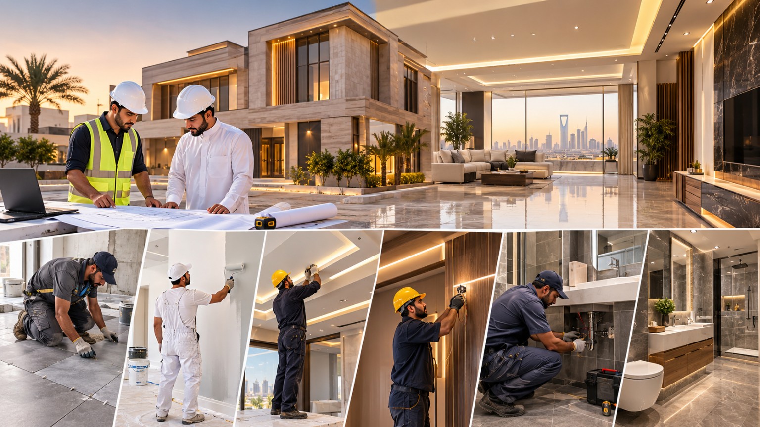 Luxury villa interior finishing