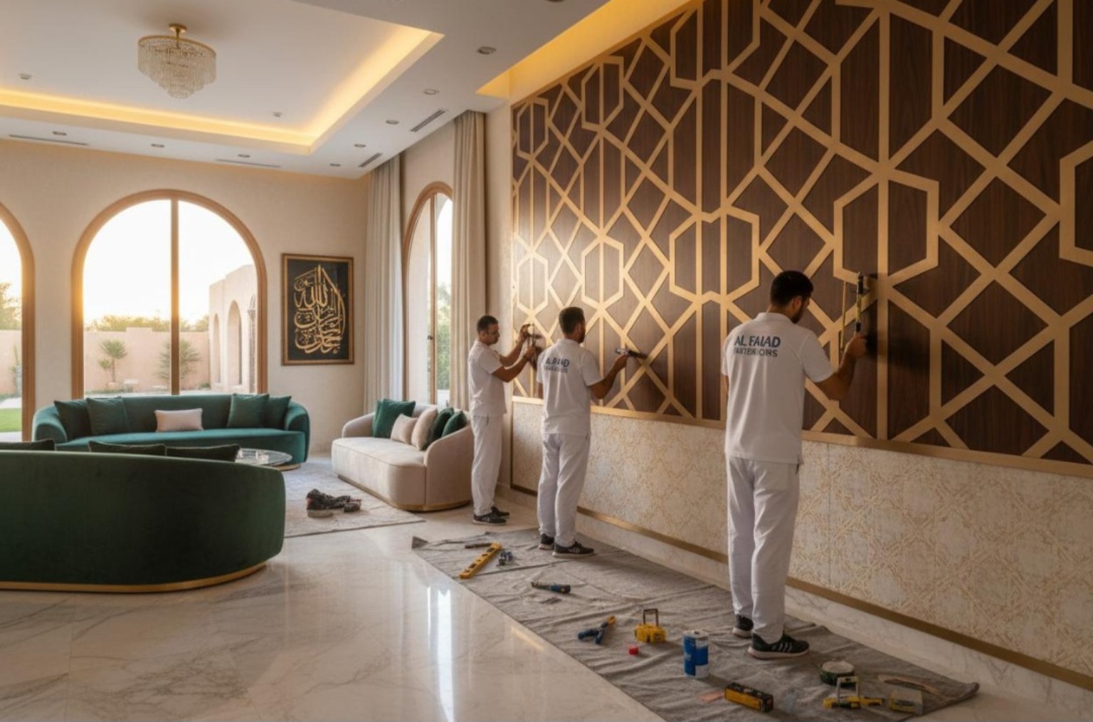 Decorative wall installation