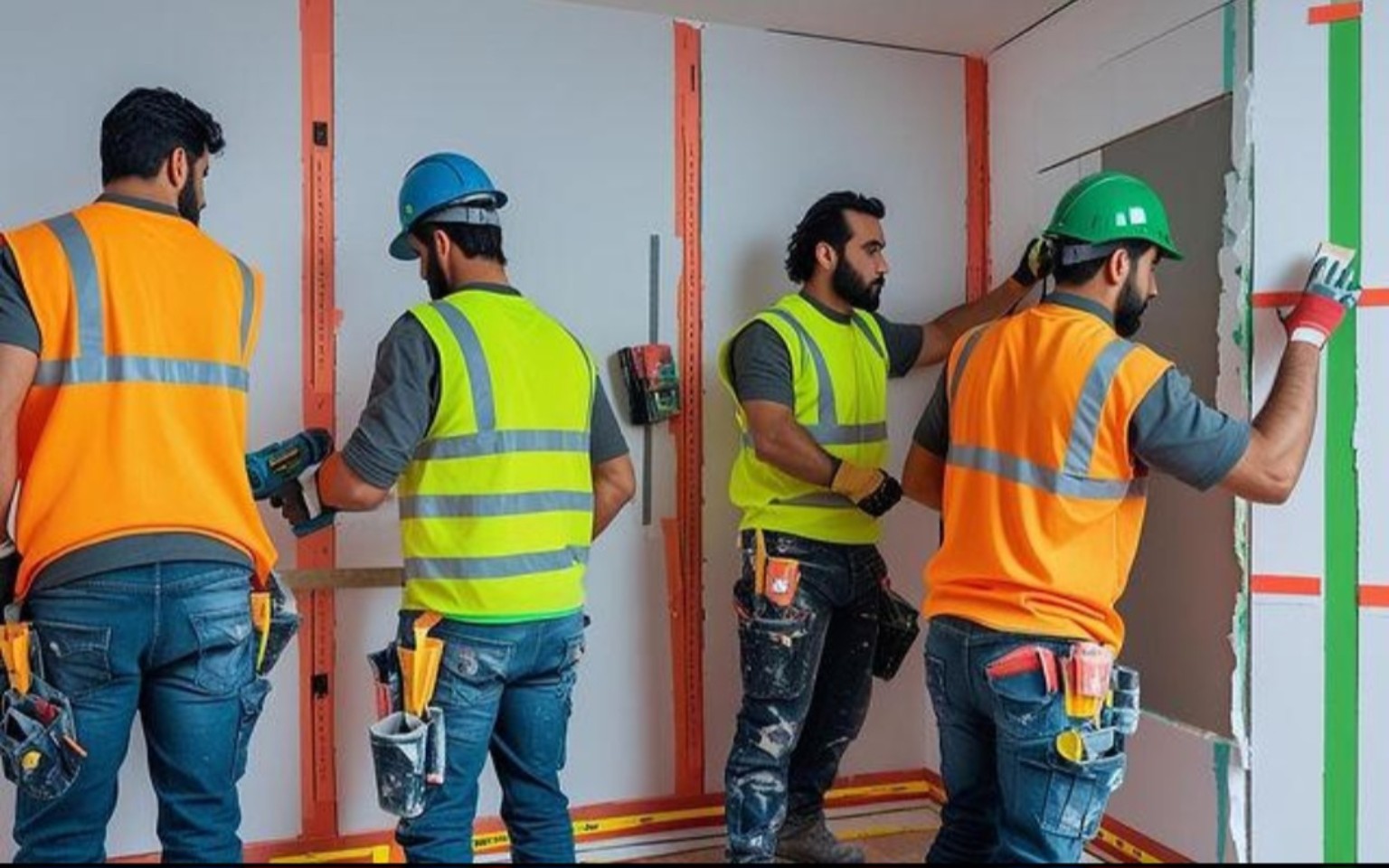 Professional finishing team